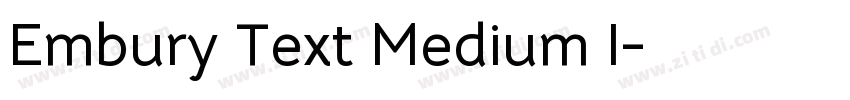 Embury Text Medium I字体转换